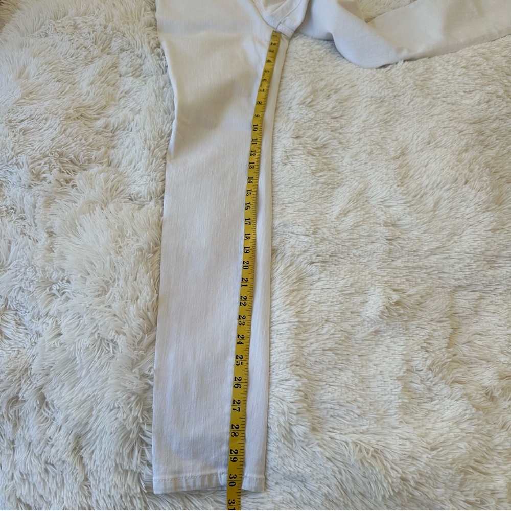 Joe's Jeans The Icon Skinny Mid Rise White Skinny Jeans Size: 27 - Picture 8 of 9